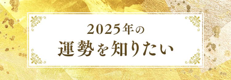 2025年の運勢を知りたい！